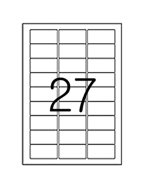 라벨용지 27칸 (62.7x30.1mm)