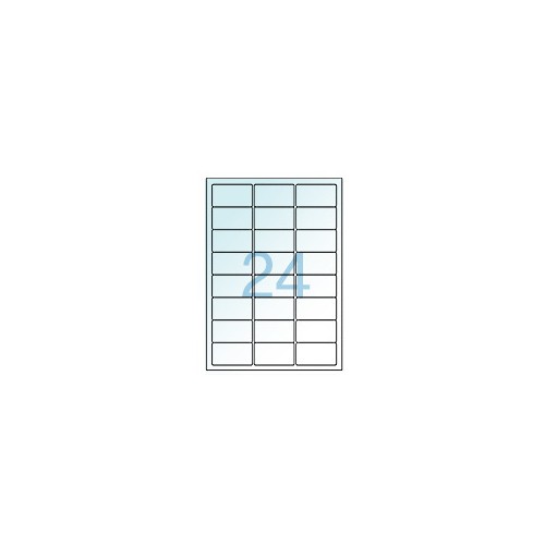 투명라벨24칸 (6.4X3.4)